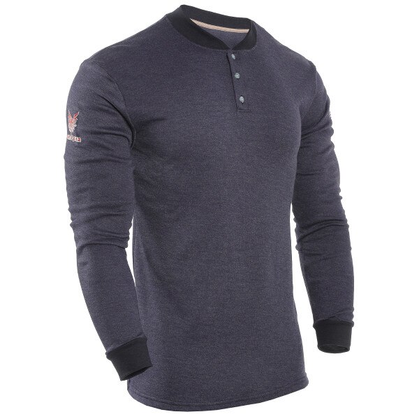 DRIFIRE FR Long Sleeve TECGEN Henley in Navy